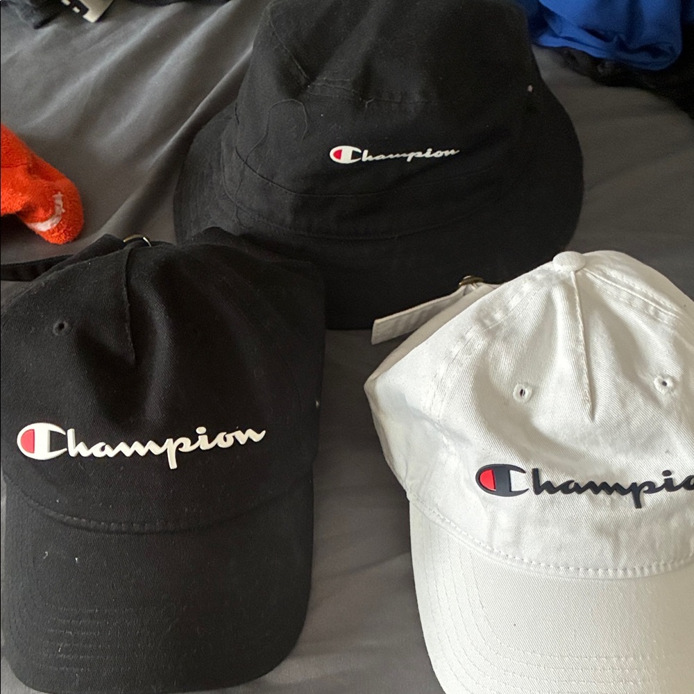 Champion Black and White Hat Collection